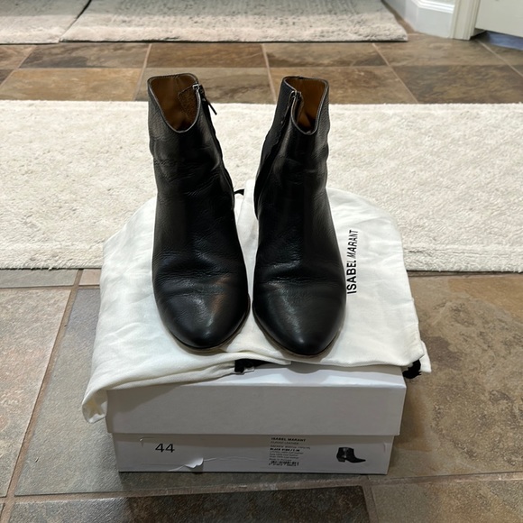 Isabel Marant Dacken black leather boots - Picture 1 of 7